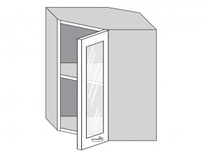 1.60.3у Шкаф настенный (h=720) угловой на 600мм со стекл. дверцей в Качканаре - kachkanar.магазин96.com | фото