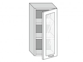 19.40.3 Шкаф настенный (h=913) на 400мм с 1-ой стекл. дверцей в Качканаре - kachkanar.магазин96.com | фото