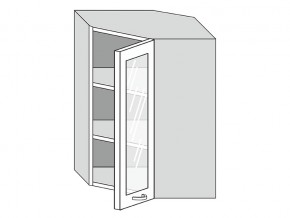 19.60.3у Шкаф настенный (h=913) угловой на 600мм со стекл. дверцей в Качканаре - kachkanar.магазин96.com | фото