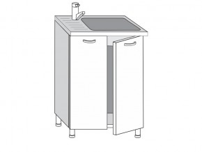 2.60.2мн Шкаф-стол на 600мм под накладную мойку с 2-мя дверцами в Качканаре - kachkanar.магазин96.com | фото
