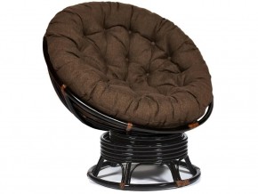 Кресло-качалка Papasan w 23/01 B с подушкой Antique brown, ткань Коричневый в Качканаре - kachkanar.магазин96.com | фото