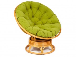 Кресло-качалка Papasan w 23/01 B с подушкой Honey, флок Олива в Качканаре - kachkanar.магазин96.com | фото