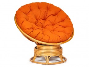 Кресло-качалка Papasan w 23/01 B с подушкой Honey, ткань Оранжевый в Качканаре - kachkanar.магазин96.com | фото