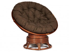 Кресло-качалка Papasan w 23/01 B с подушкой Pecan, ткань Коричневый в Качканаре - kachkanar.магазин96.com | фото