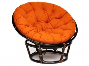 Кресло Papasan 23/01 W с подушкой Antique brown, ткань Оранжевый в Качканаре - kachkanar.магазин96.com | фото