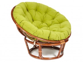 Кресло Papasan 23/01 W с подушкой Pecan, флок Олива в Качканаре - kachkanar.магазин96.com | фото