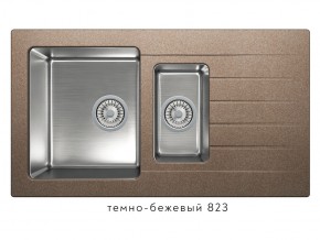 Мойка комбинированная Tolero twist TTS-890 Темно-бежевый 823 в Качканаре - kachkanar.магазин96.com | фото